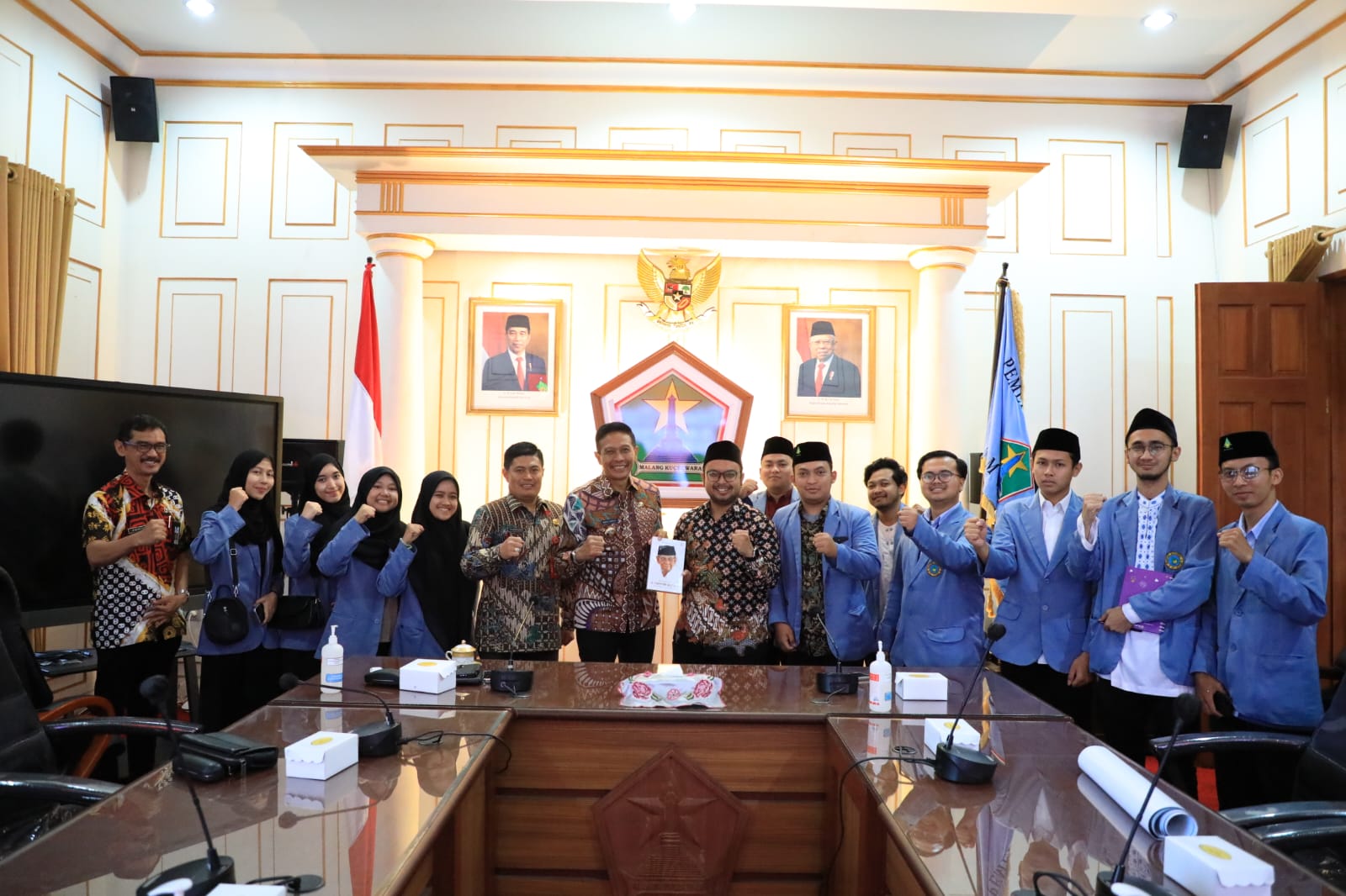 Santri Al-Hikam Malang Sampaikan Gagasan Festival Ilmiah Santri kepada Pj. Walikota